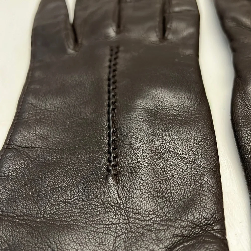 Grandoe Handstitched Italian Leather Women’s Gloves Size 6.5